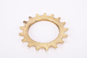NOS Shimano Dura-Ace #MF-7150 / #MF-7160 (#FA-100 / #FA-110) golden Cog threaded on inside (#BC47), 5-speed and 6-speed Freewheel Sprocket with 17 teeth #1241717 from the 1970s - 1980s