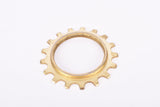 NOS Shimano Dura-Ace #MF-7150 / #MF-7160 (#FA-100 / #FA-110) golden Cog threaded on inside (#BC47), 5-speed and 6-speed Freewheel Sprocket with 17 teeth #1241717 from the 1970s - 1980s