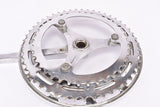 Raleigh 3-arm cottered chrome steel crank set with 49/40 teeth in 165 mm from the 1960s - 1970s