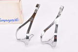 NOS/NIB Campagnolo Chorus Fermapiedi Aero Steel Toe Clips #0F22-A (#1183011) in size Small from the 1980s - 1990s