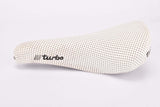 NOS/NIB white perforated Selle Italia Turbo Saddle from 1987