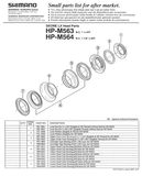 NOS Shimano Deore LX #HP-M564, 1 1/8" Headset Sealed Bearing Ball Ring Set cartridge type #78W98030 from 1995