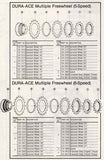 NOS Shimano Dura-Ace #MF-7150 / #MF-7160 (#FA-100 / #FA-110) golden Cog threaded on inside (#BC40), 5-speed and 6-speed Freewheel Sprocket with 15 teeth #1241514 from the 1970s - 1980s