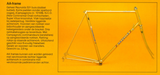 Red Gazelle Champion Mondial AA-Frame vintage steel road bike frame set in 58 cm (c-t) / 56 cm (c-c) with Reynolds 531c tubing and Campagnolo dropouts from 1983