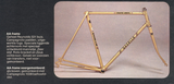 Golden Yellow (Goudgeel) Gazelle Champion Mondial "AA-Frame" defective! vintage steel road bike frame set in 56 cm (c-t) / 54 cm (c-c) with Reynolds 531 tubing and Campagnolo dropouts from the mid to late 1970s - defective!