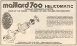 Maillard 700 Helicomatic Rear Hub with 36 holes from 1986