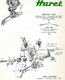 NOS Huret Allvit rear derailleur gear cable clamp #1970