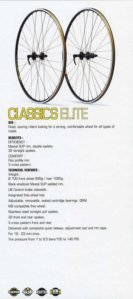 Support Essieu Avant NOS Mavic M40328 - Moyeu Vélo Course Années 1990-2000