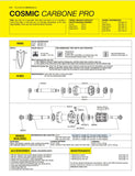 NOS black Mavic Cosmic Carbon Pro #32390001 Ultra Bladed Straight-Pull Spokes in 271mm from the 2000s (1 pcs)