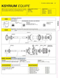 NOS black Mavic Ksyrium Equipe #32345201 Round Straight-Pull Spoke in 284mm from the 2000s (1 pcs / 3 pcs)