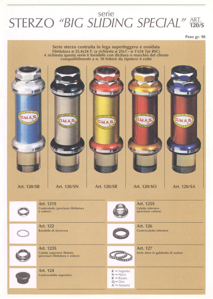 New O.M.A.S. OMAS Big Sliding Titanium Hubset Rare NOS