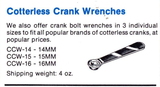 NOS Park Tool Cotterlesss Crank Wrench (peanut butter wrench) #CCW-14 in 14mm for Shimano etc. from the 1980s/1990s