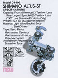NOS Shimano Altus-ST #DH-100 Short Cage Rear Derailleur from 1979