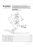 Shimano #BL-AT50 Brake Lever Set for flat Bars from 1986/87