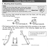 NOS Shimano Deore XT #BR-MC70 #BRM730 Front Mounting (Cantilever) Boss (Radius 8.5mm) #3619004-1