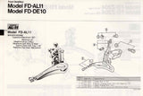 NOS Shimano #FD-AL11 front derailleur from 1984