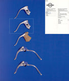 Weinmann AG 144 non-aero Brake Lever Set with brown Hoods from the 1980s