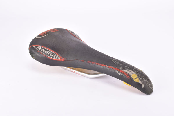 Extra light weight Black Selle Italia Radius genuine leather Saddle with aluminum alloy rails from 1999