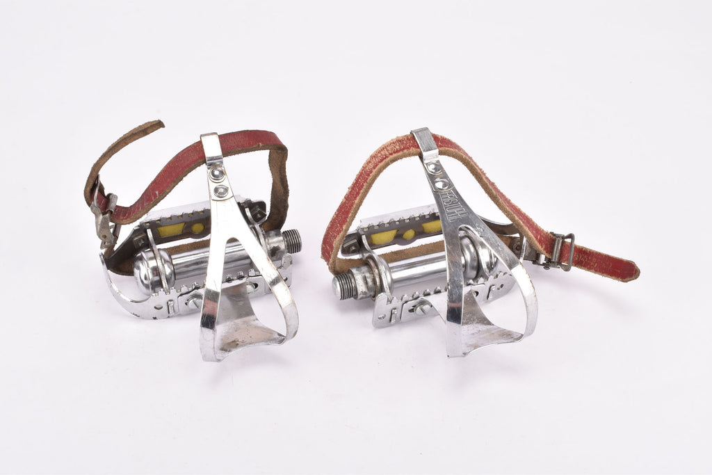 Büchel KB Kleeblatt Pedale, Pedals with J. Ruhier Straps from the 1940s