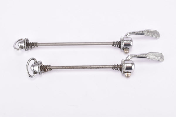 Campagnolo post cpsc quick release set Record / Super Record, #1001/3 & #1006/8 front and rear Skewer for 100 / 126 mm 1970s - 1980s