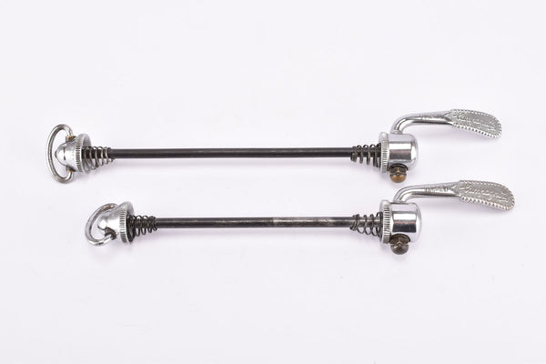Campagnolo post cpsc quick release set Record / Super Record, #1001/3 & #1006/8 front and rear Skewer for 100 / 126 mm 1970s - 1980s