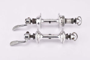 Campagnolo Record Strada #1034 Low Flange Hub set with 36 holes and english thread from the 1960s - 80s