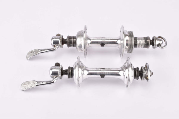 Campagnolo Record Strada #1034 Low Flange Hub set with 36 holes and italian thread from the 1960s - 80s
