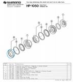 NOS Shimano 105 HP-1050 Lower Head Cone (crown race) #7189805 WITHOUT dust seal