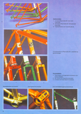 Orange and Blue (cognac and brussel blauw) Gazelle Champion Mondial "AA-Frame"  Criterium / Time Trial frame set in 59 cm (c-t) / 57.5 cm (c-c) with Reynolds 531 tubing and Campagnolo dropouts from the late 1978