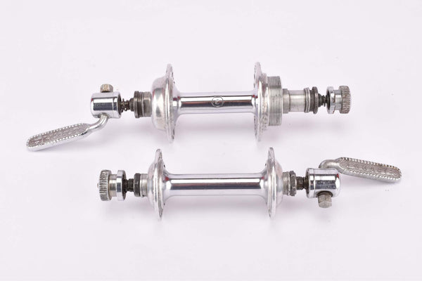 Favorit (Eska) 3-piece chromed steel and aluminum Hub set with english thread (BSA) and 36 holes from the 1960s - 1980s