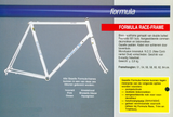 Pink Gazelle Formula Race vintage steel road bike frame set in 56 cm (c-t) / 54 cm (c-c) with Reynolds 501 tubing and Gazelle dropouts from 1989 ~ 1990