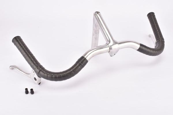 French Sport Cockpit Moustache Handlebar 500 mm and 120 mm Stem from the 1970s