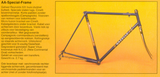 Blue Gazelle Champion Mondial AA-Special Frame vintage steel road bike frame set in 64 cm (c-t) / 62 cm (c-c) with Reynolds 531 tubing and Campagnolo dropouts from 1983 ~ 1984