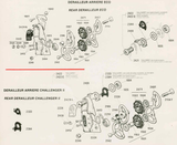 NOS Sachs-Huret #001130400001 (Huret #2071) Eco & Challenger single upper Pulley / Jockey Wheel from the 1980s