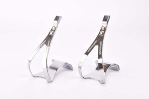NOS Christophe Brevete Cyclocross steel double toe clip set in size M from the 80s