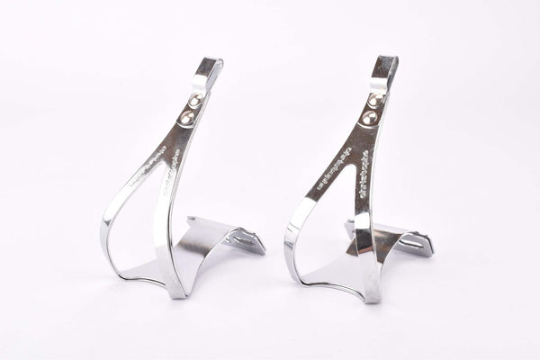 NOS Christophe Brevete Cyclocross steel double toe clip set in size M from the 80s