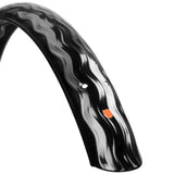 VeloOrange 650b Wavy Fenders, 58mm - Silver and Black