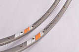 NOS anodized Campagnolo Epsilon Strada G25 tubular rim set in 28" with 36 from the 1980s