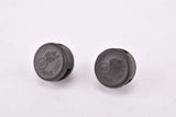 NOS Black Ale Italy Pedal Toe Clip Strap Retainer end Buttons