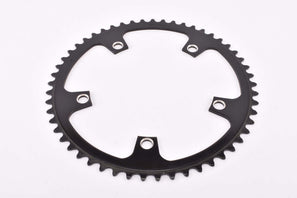 NOS black anodized Gipiemme Azzurro Chainring with 53 teeth and 144 mm BCD from the 1980s