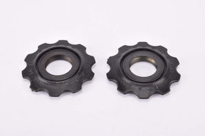 NOS Black Campagnolo C-Record and Croce d'Aune #2302007 rear derailleur bearing Pulley / Jockey Wheel Roller set from the 1990s