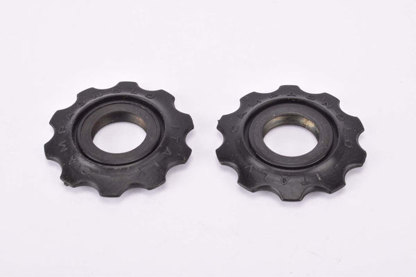 NOS Black Campagnolo C-Record and Croce d'Aune #2302007 rear derailleur bearing Pulley / Jockey Wheel Roller set from the 1990s