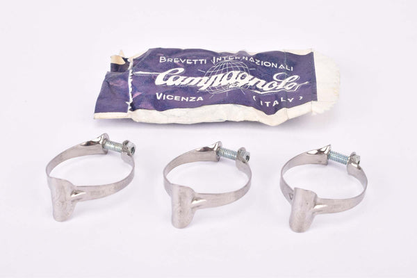 NOS Campagnolo #649 top tube cable housing guide clip / clamp outer band set from the 1960s - 1980s