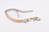 NOS Cream / Beige Paturaud ? Leather toe clip straps from the 1950s - 1960s