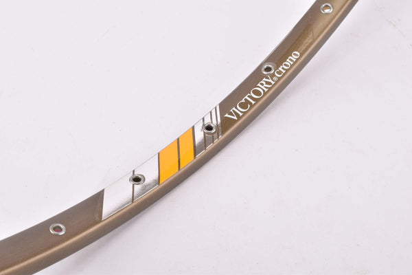 NOS dark anodized Campagnolo Victory Crono tubular single rim in 28" with 36 from the 1980s
