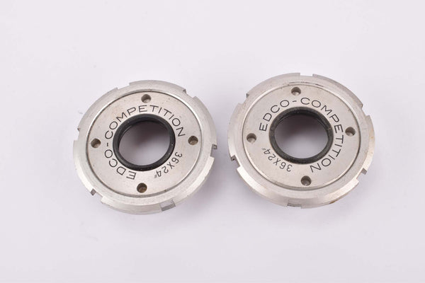 NOS Edco Competition sealed aluminum Bottom Bracket cups with italian thread
