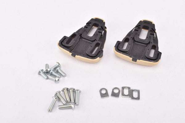 NOS Eddy Merckx Podio Universal Shoe Plate Set Free Float clipless Pedal Cleats for standard 3 Point shoes