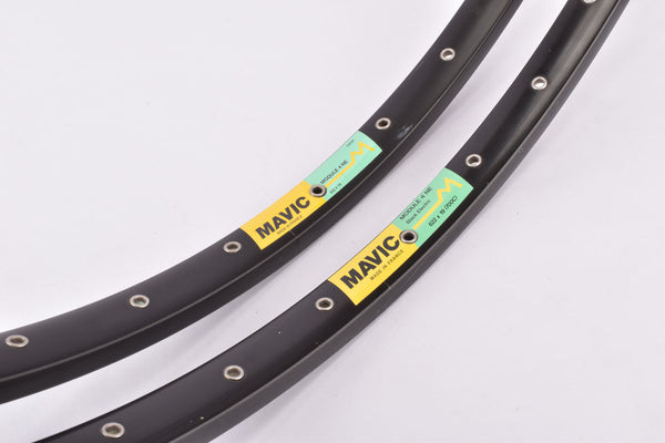 NOS Mavic Module 4 NE Touring Clincher Rim Set in 28"/622x19mm (700C) with 36 holes in dark anodized