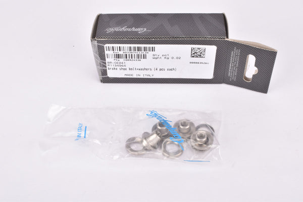 NOS/NIB Campagnolo Centaur/Athena #BR-CE041 Brake Shoe Bolt and Washer Set (4 pcs each) from the 2010s - 2010s