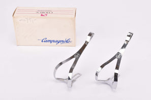 NOS/NIB Campagnolo Chorus Fermapiedi Aero Steel Toe Clips #0F22-A (#1183011) in size Medium from the 1980s - 1990s